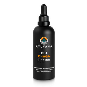 50ml AYUVANA Bio Chaga Tinktur in Miron- Violett-Glas mit...